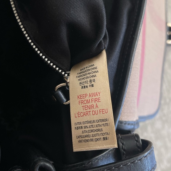 Burberry Flap-Top Check Canvas Diaper Bag